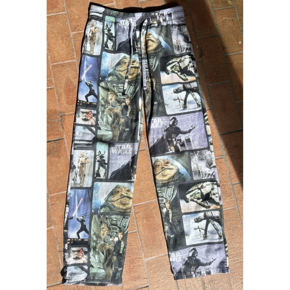 Vintage Y2K 2000’s Vintage Star Wars Y2K Sleep Pants Poleyster/Fleece- S